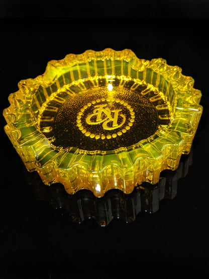 Rocky Patel Amber Heavy Duty  Glass Ashtray