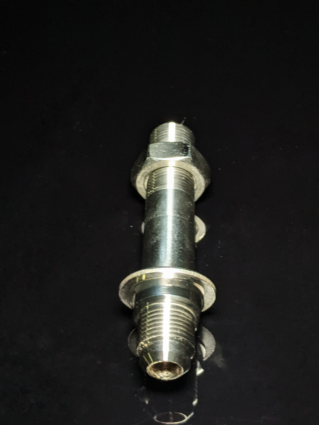 Marine Machine Thru Hull Fitting 3/8 FIP  to No 8 Flare