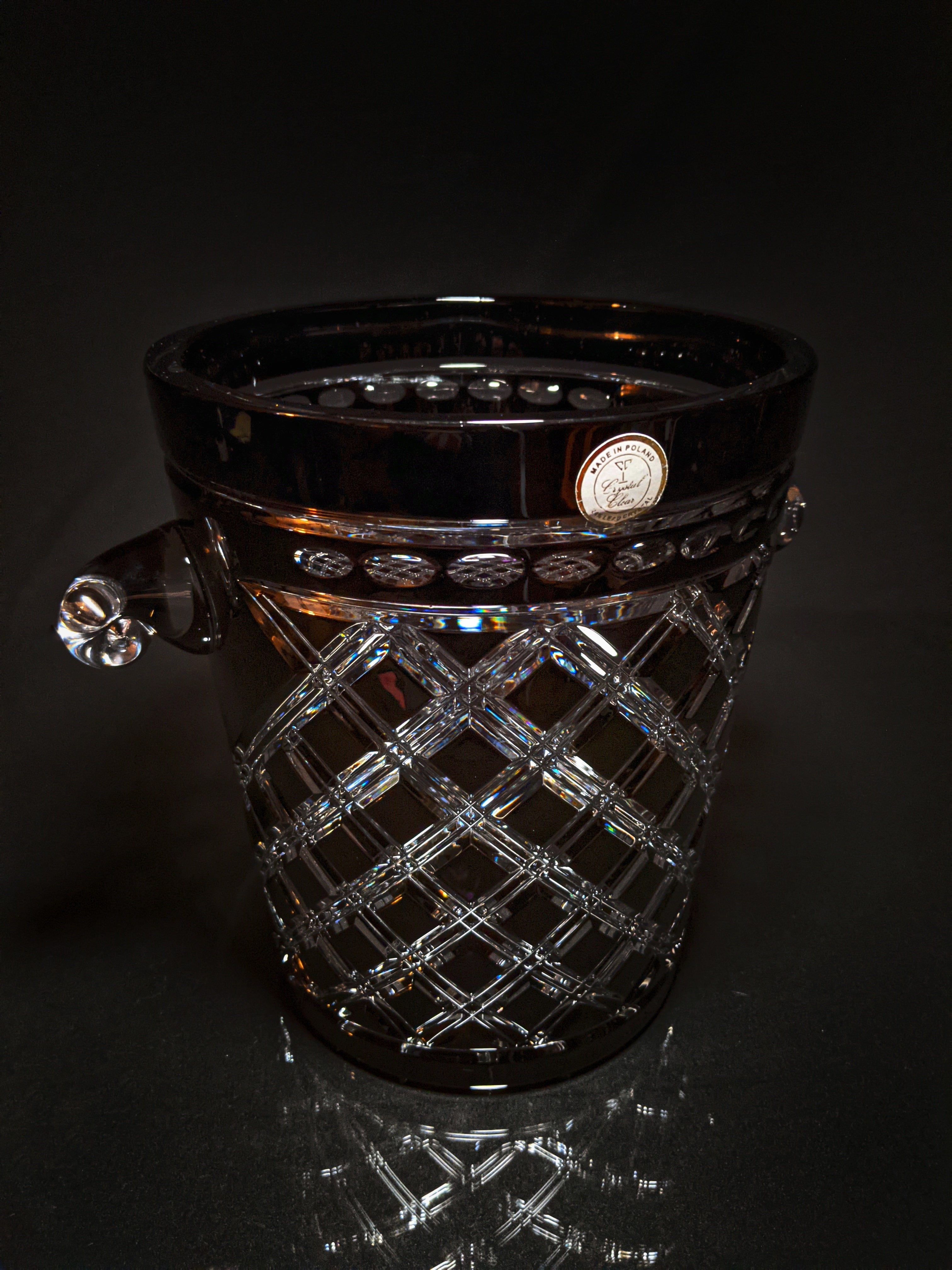 Black Crystal Champagne Ice bucket