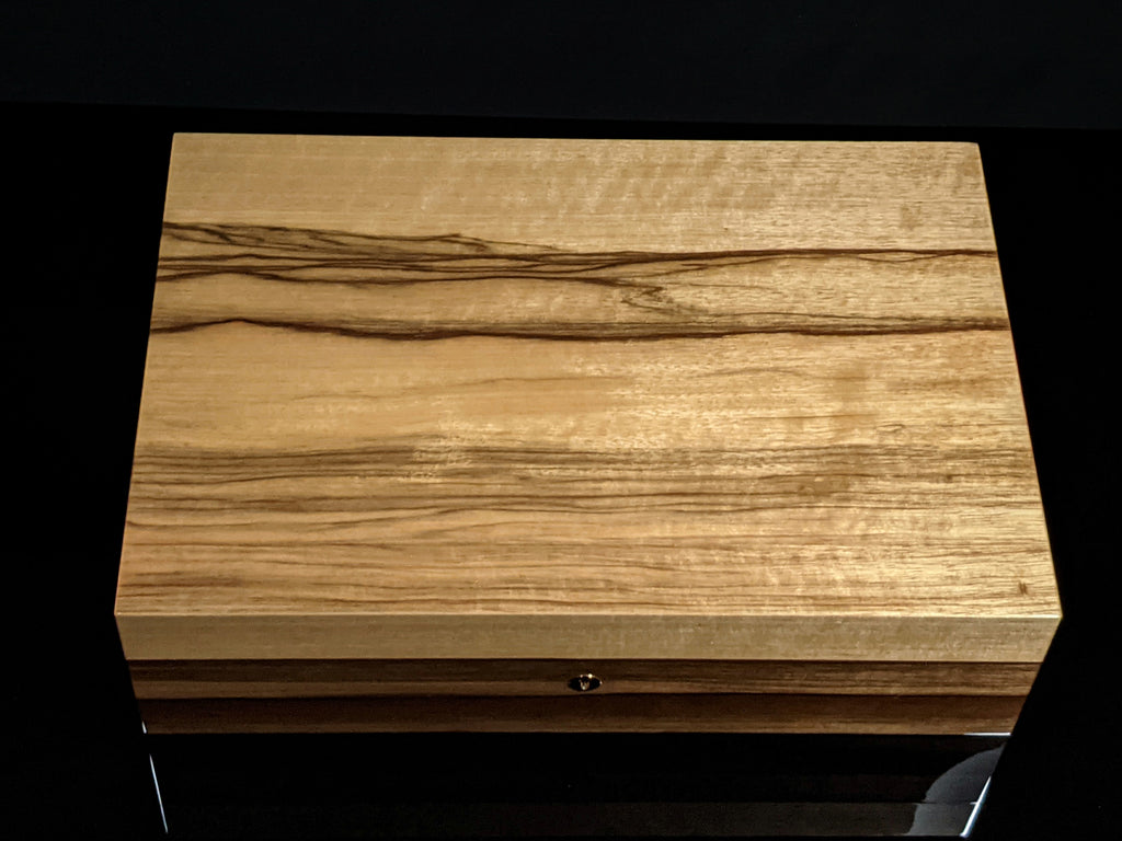 Elie Bleu Limba Wood Humidor 110 count