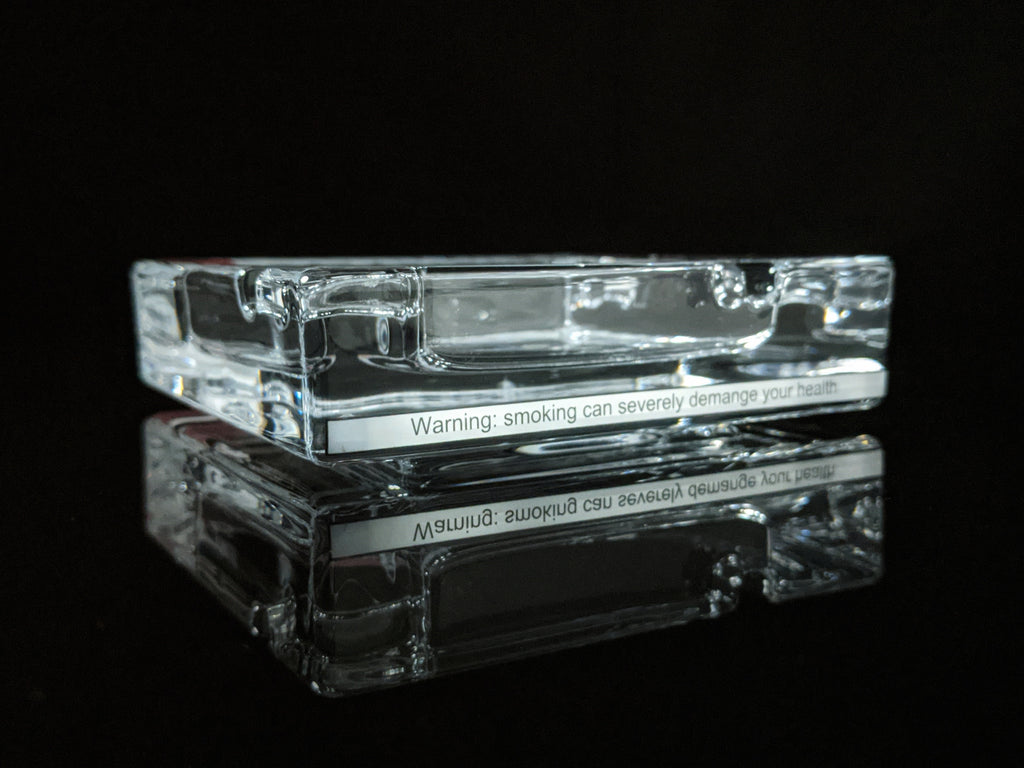 Dunhill Square Glass Ashtray