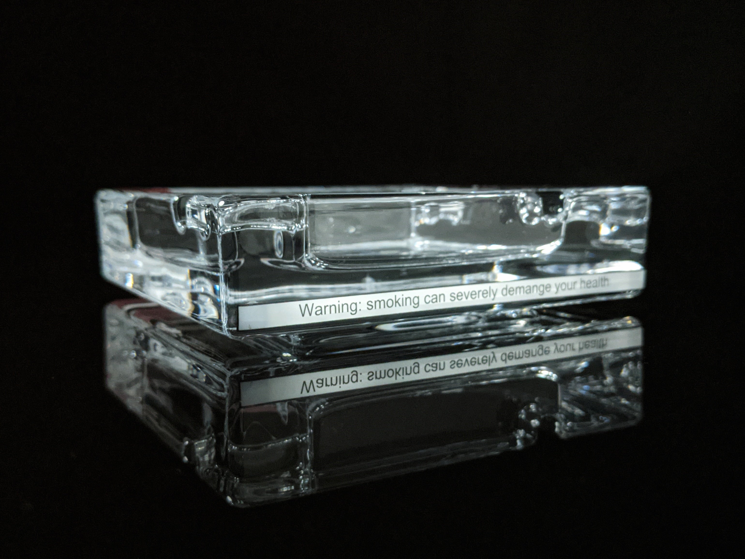 Dunhill Square Glass Ashtray