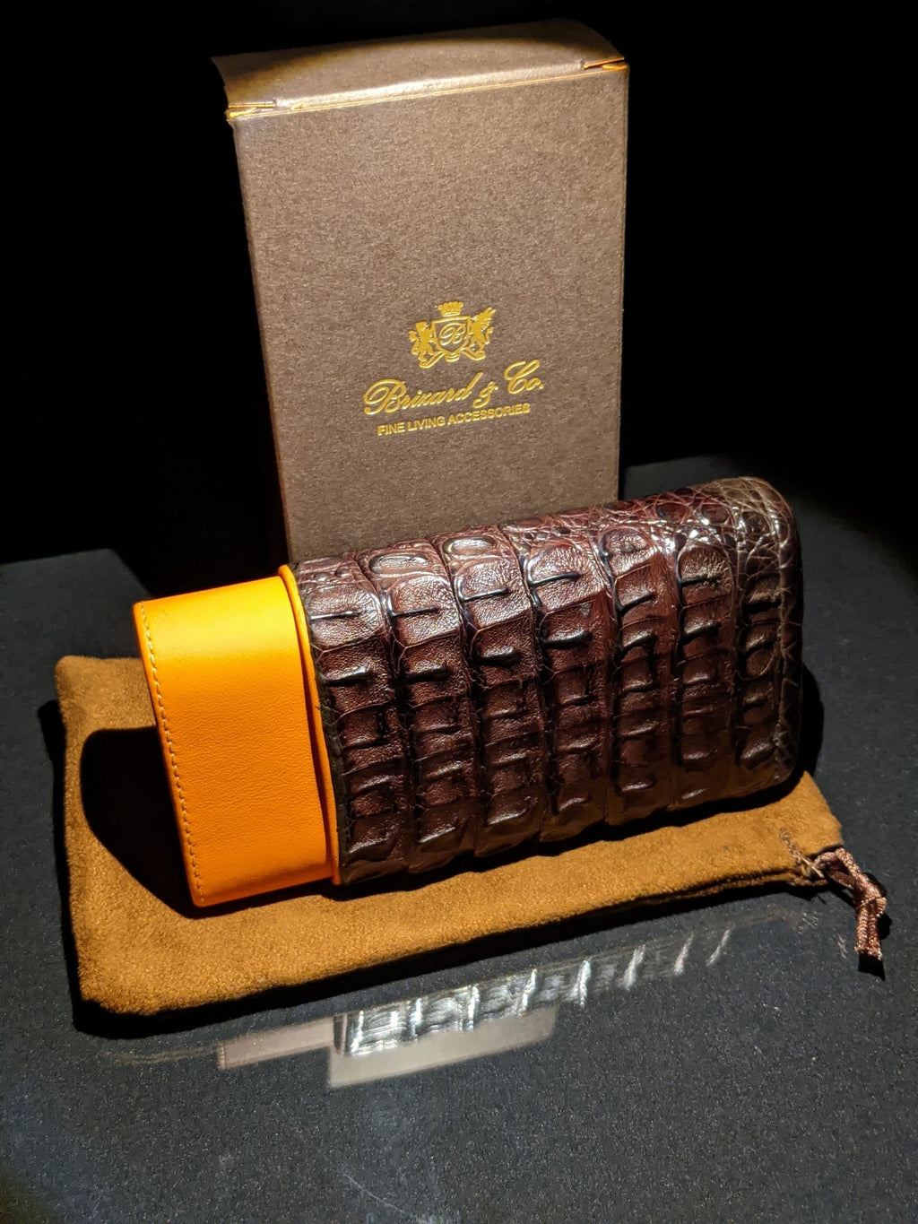 Brizard and Co Brown Showband Caiman case