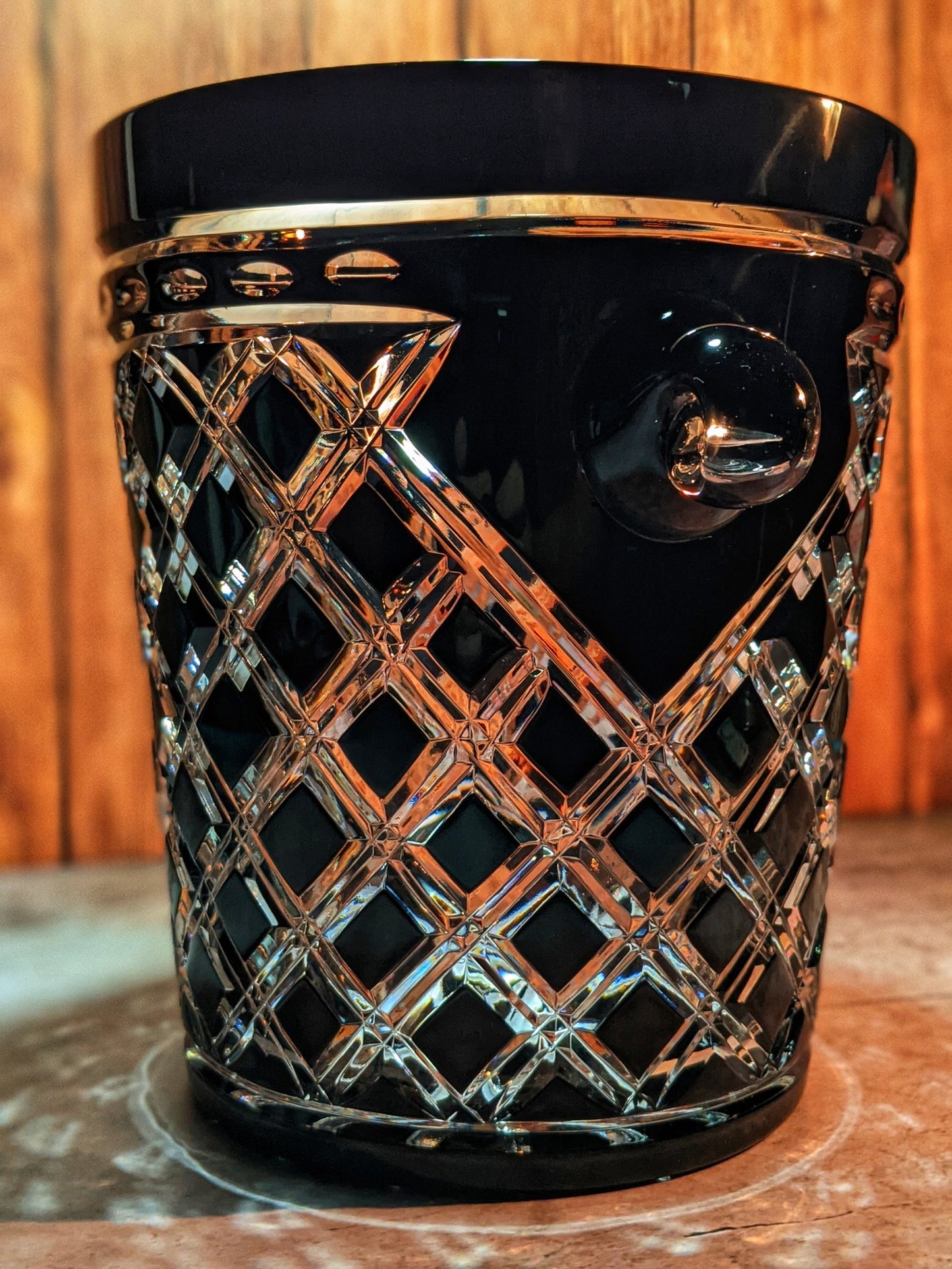 AJKA Black Crystal Champagne Ice bucket