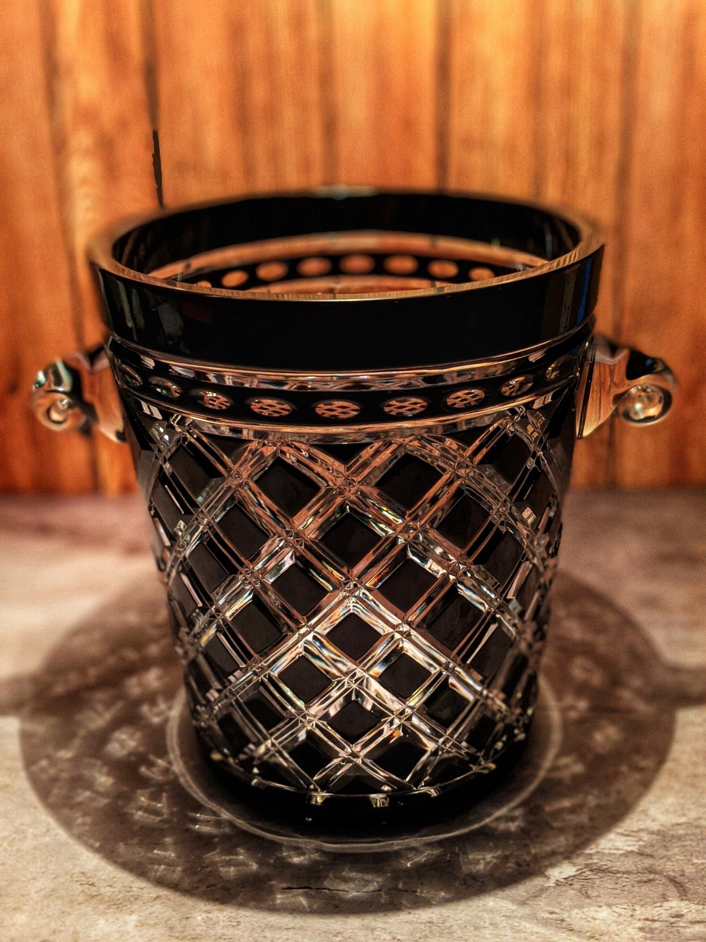 AJKA Black Crystal Champagne Ice bucket