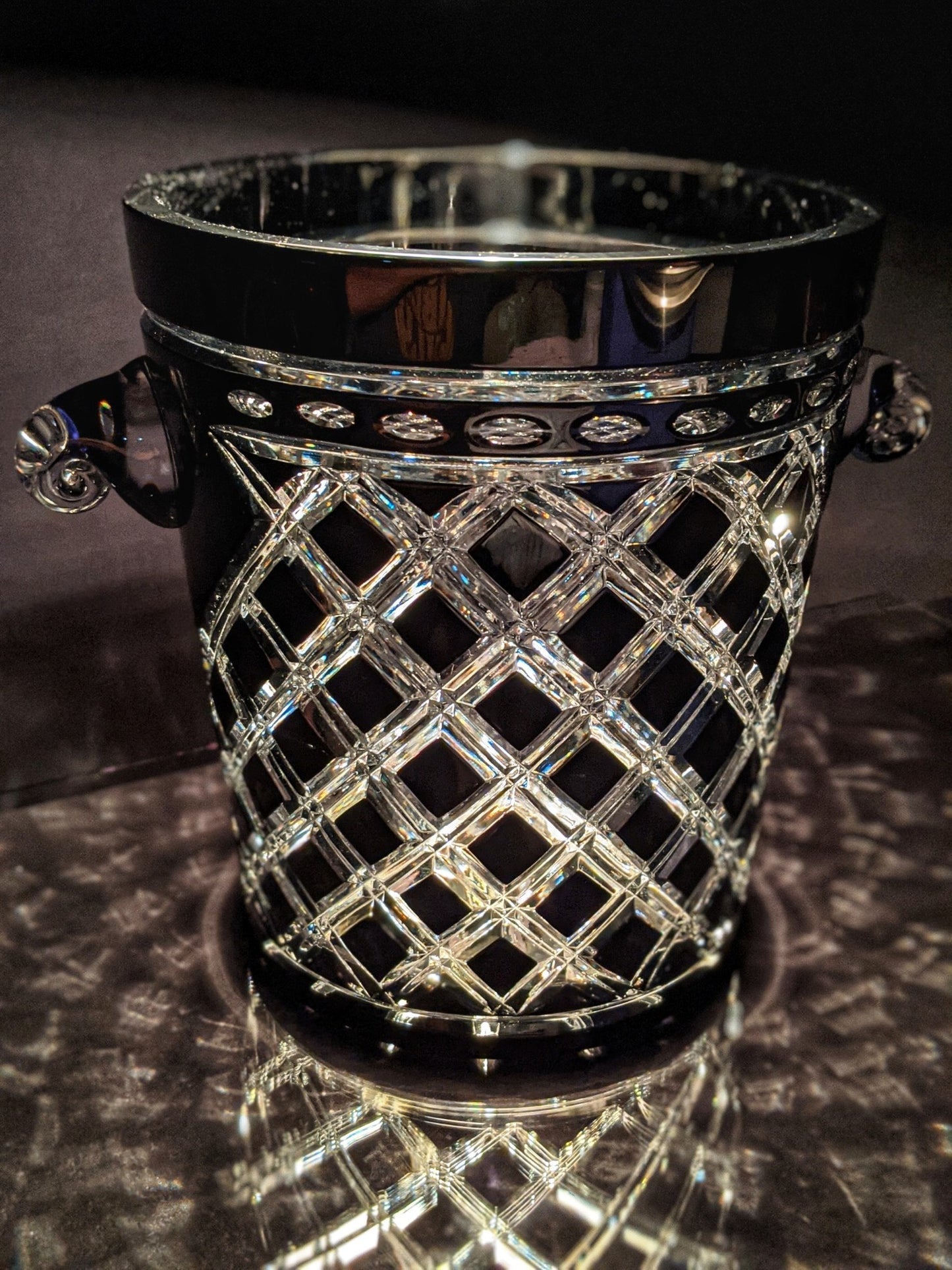 AJKA Black Crystal Champagne Ice bucket