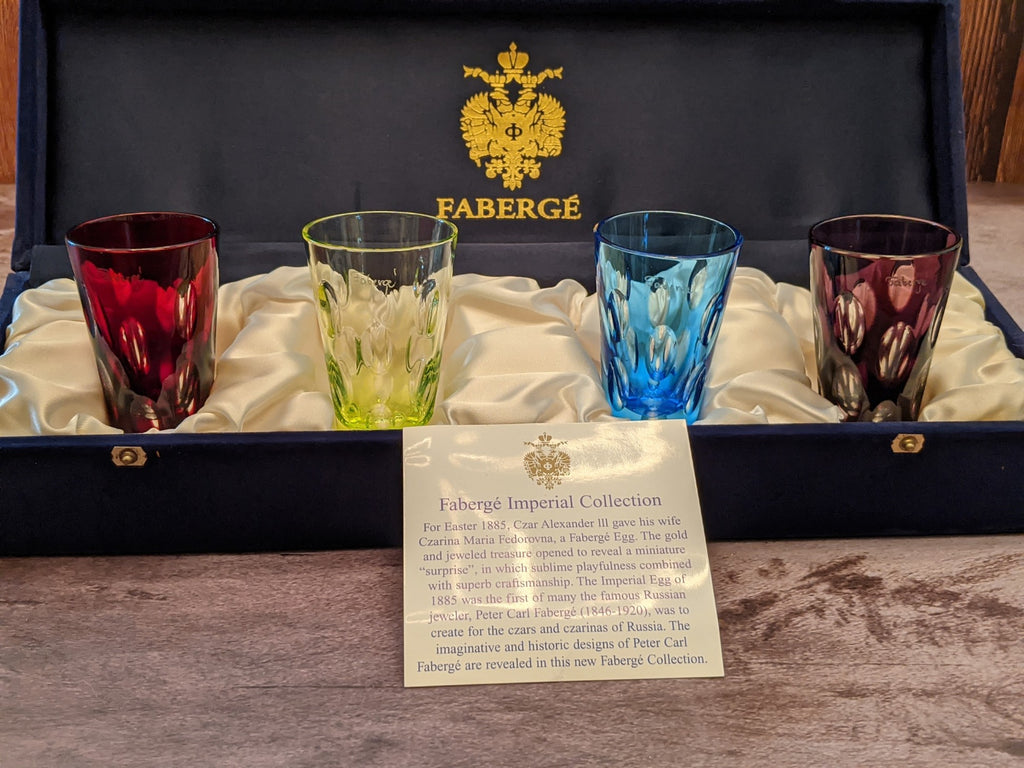 Faberge Crystal Shot Glasses