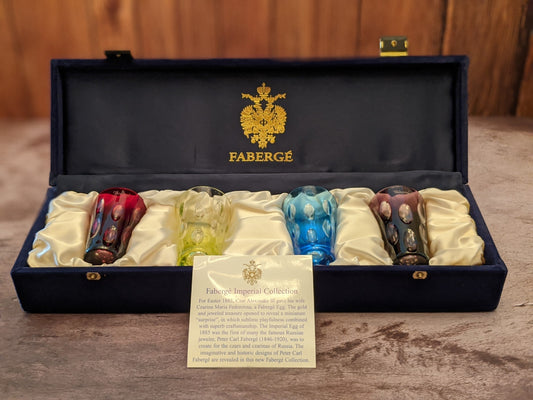 Faberge Crystal Shot Glasses