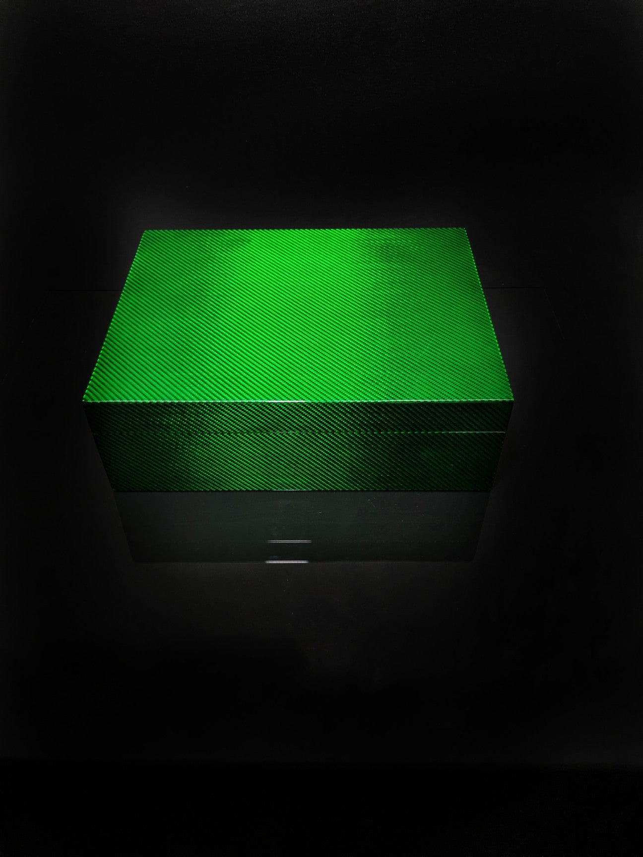 Green Carbon Fiber Humidor