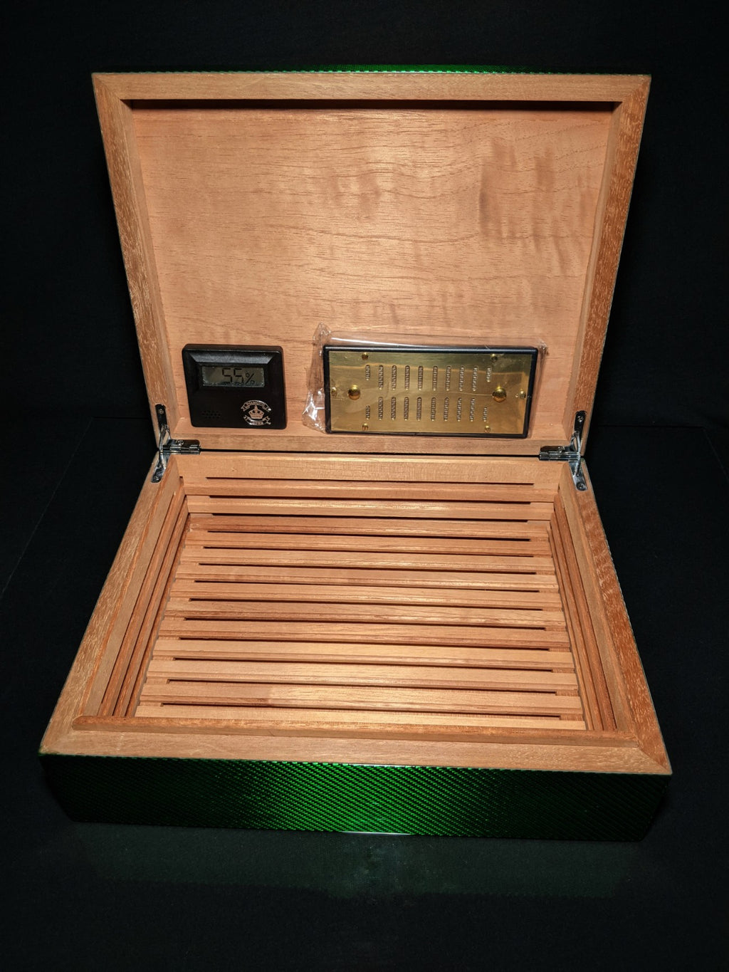 Green Carbon Fiber Humidor