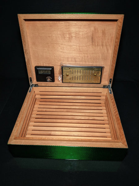 Green Carbon Fiber Humidor