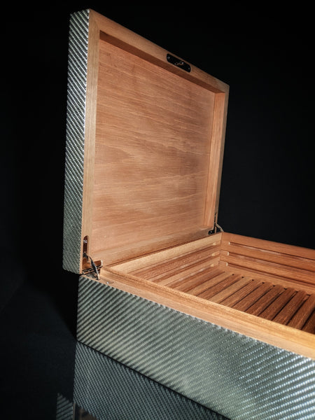 Grey Carbon Fiber Humidor