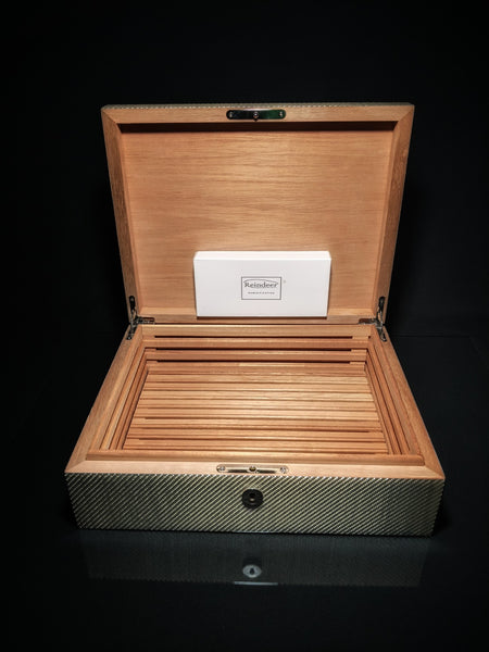 Grey Carbon Fiber Humidor
