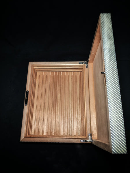 Grey Carbon Fiber Humidor