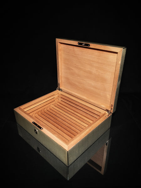 Grey Carbon Fiber Humidor