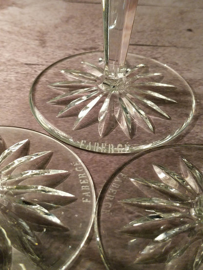 Copy of Faberge Regency Emerald Green Crystal Colored Flute