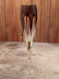 Faberge Regency Crystal Purple Colored Flute