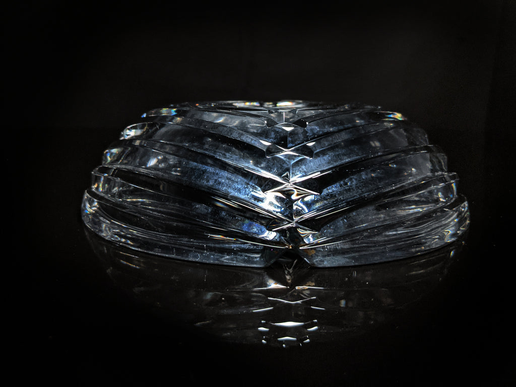 Heavy Glass Cigar Ashtray 7" Diameter