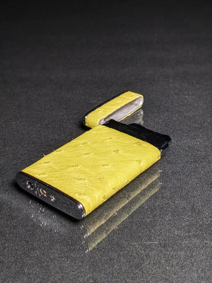 Brizard and Co Ostrich Matcha Sottile Lighter