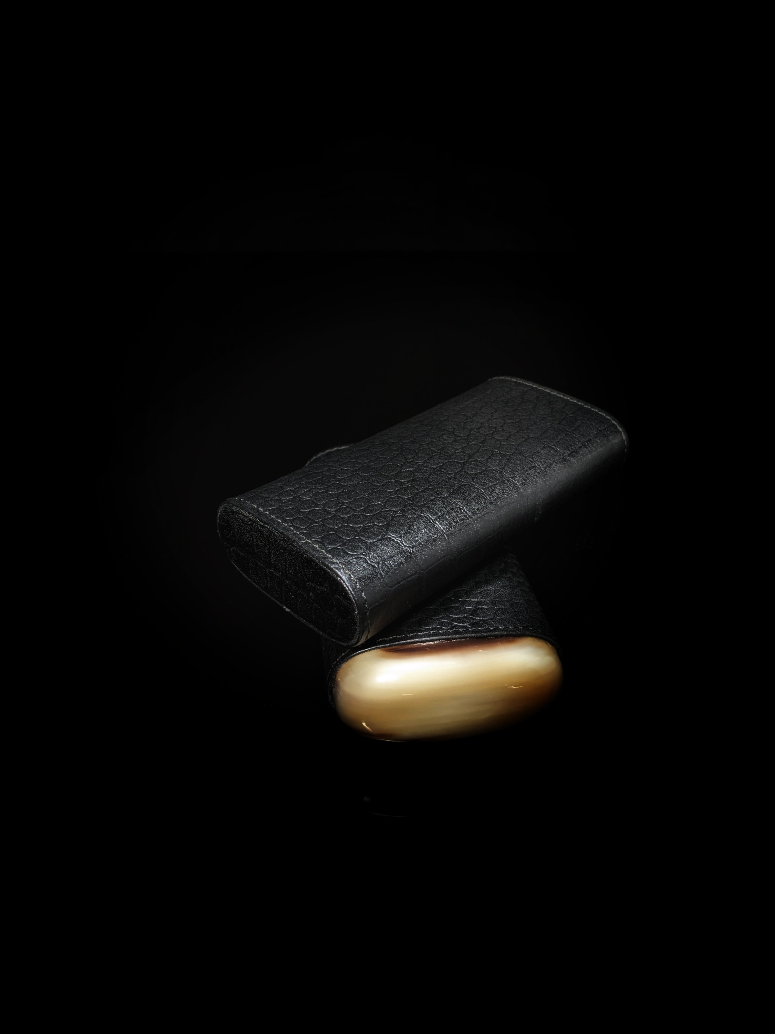 Andre Garcia leather cigar case and valet box