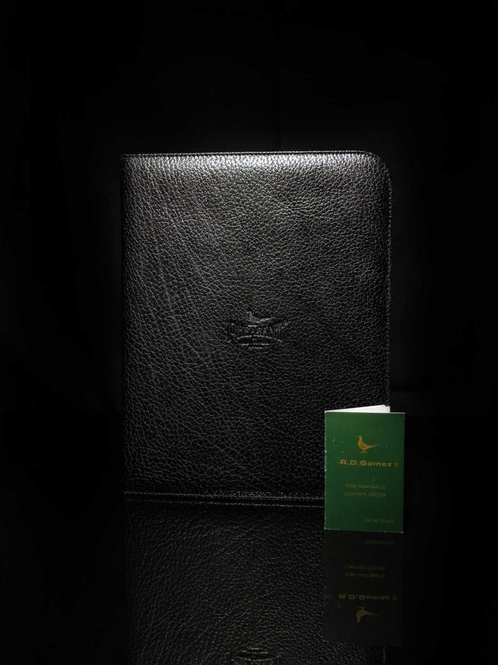 Pheasant Black Leather Carrying Case NIB