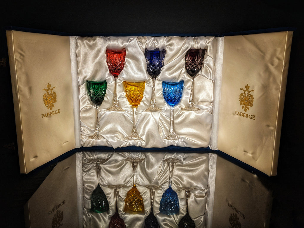 Faberge Odessa Colored Crystal Glasses