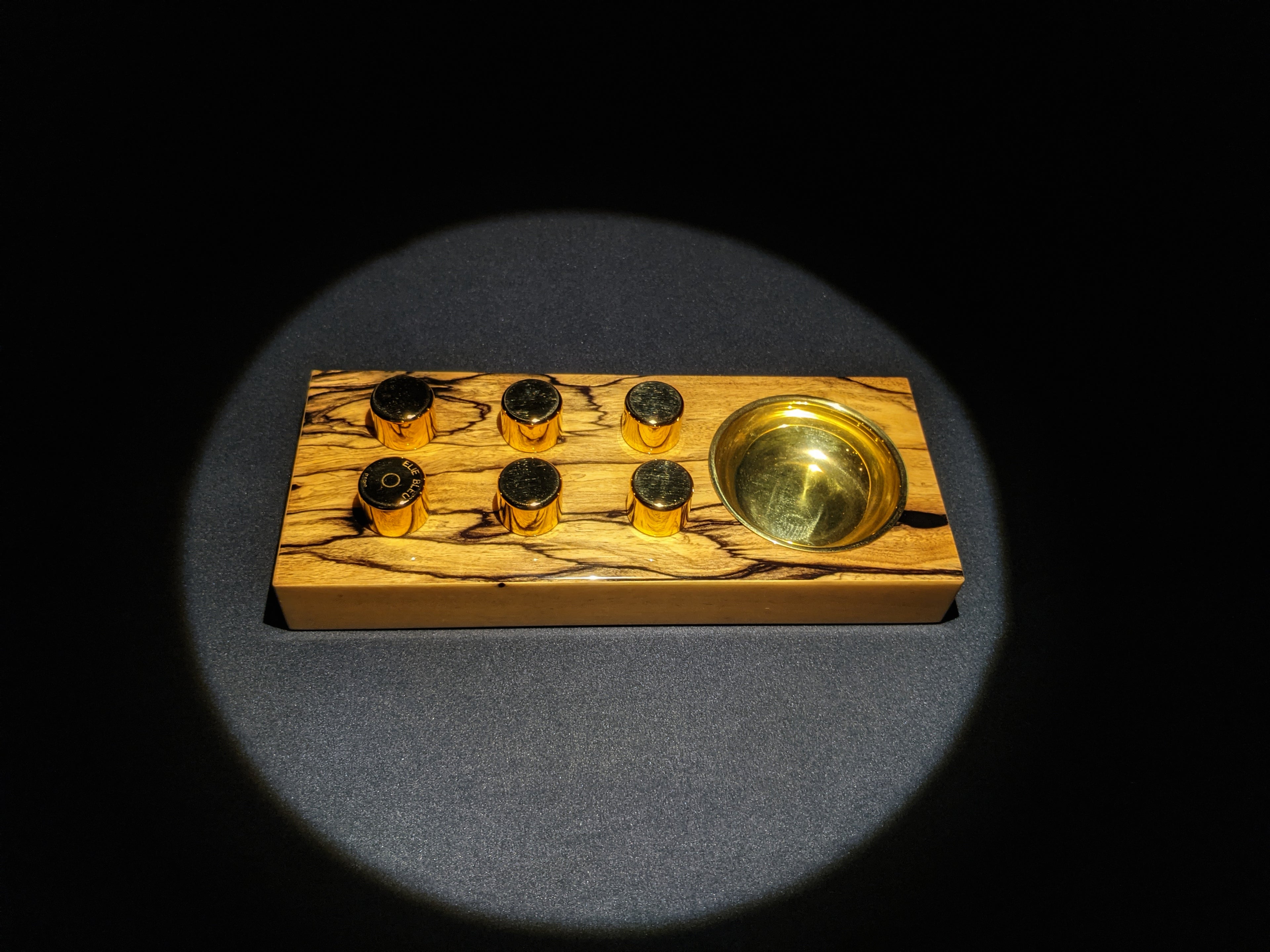 Elie Bleu Royal Ebony Wood Egoist Ashtray