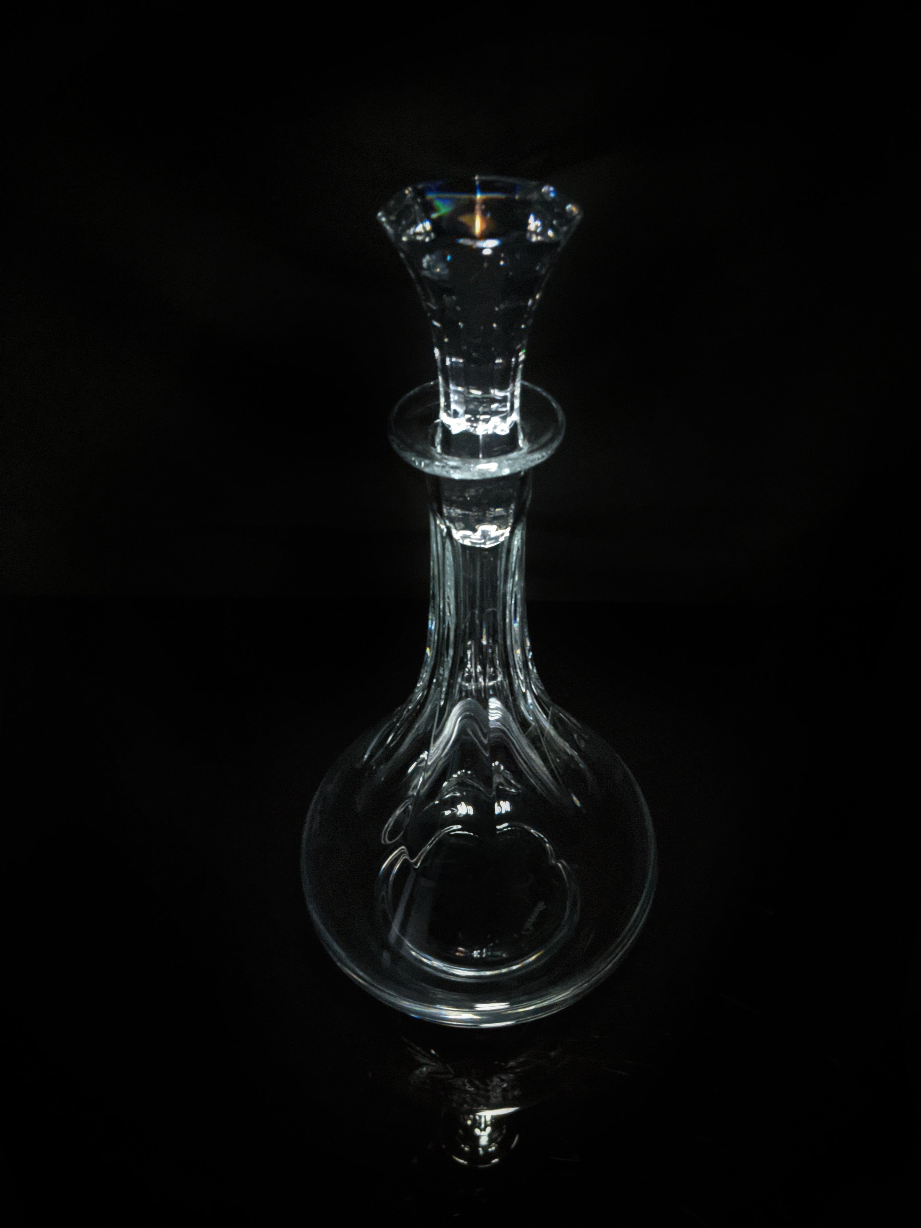 Christofle Crystal Decanter fluted pristine condition with tags