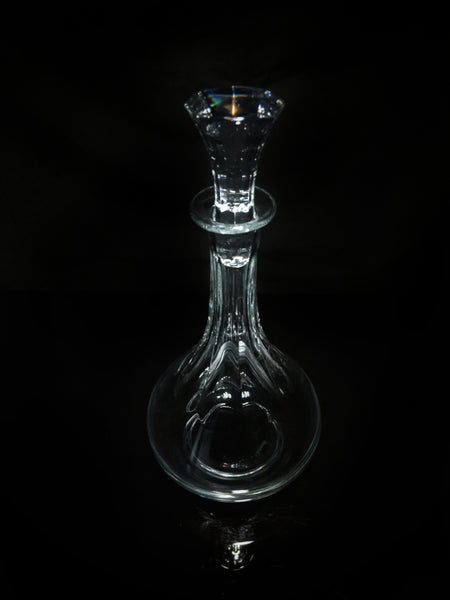 Christofle Crystal Decanter fluted pristine condition with tags