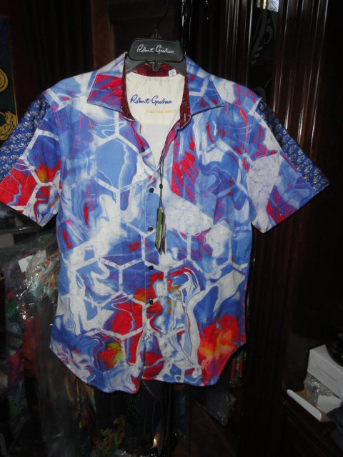Robert Graham Siebel's Cove Limited Edition Short Sleeve Shirt Size 2XL New with Tags