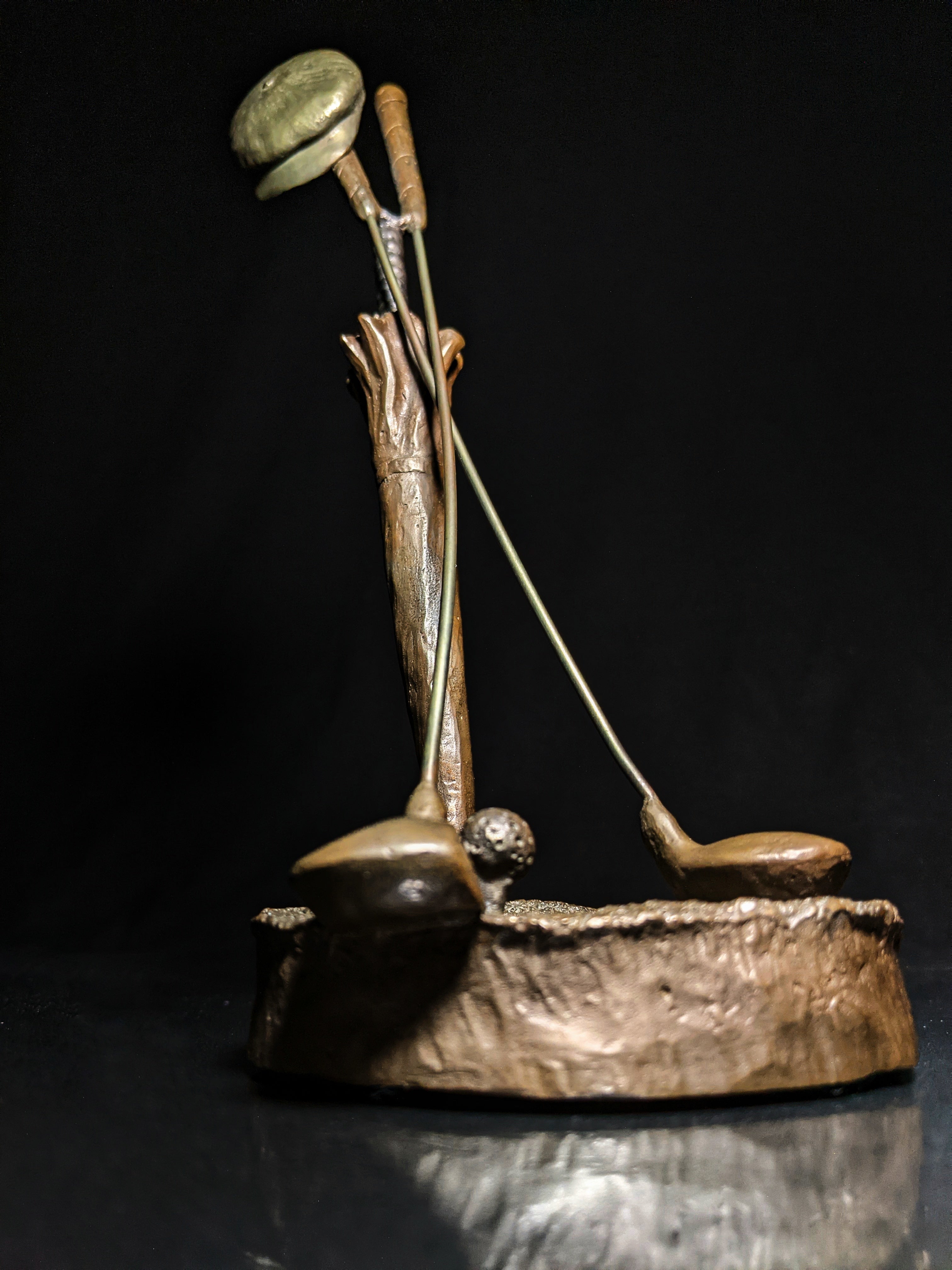 Mark Hopkins Golf Series "Woods" Bronze Sculpture