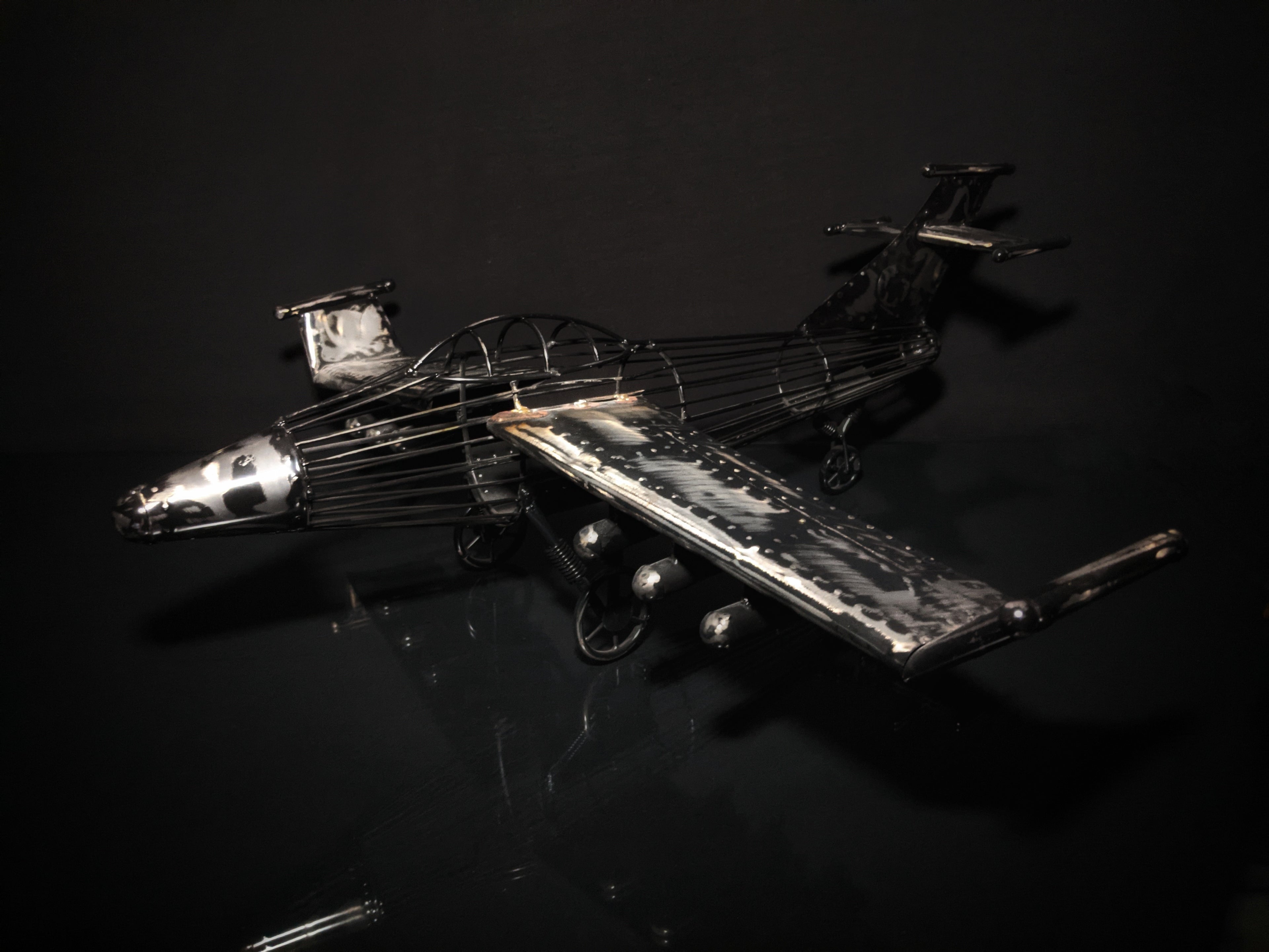Airplane Metal Art Sculpture