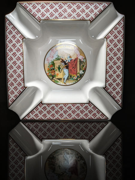Large Ceramic Cigar Ashtray 9" Square