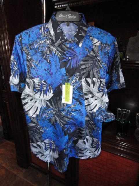 Robert Graham Brookcrest Short Sleeve Sport Shirt - Medium