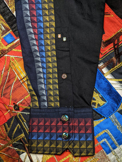 Robert Graham Jomadubu Limited Edition Embroidered Long Sleeve Sport Shirt