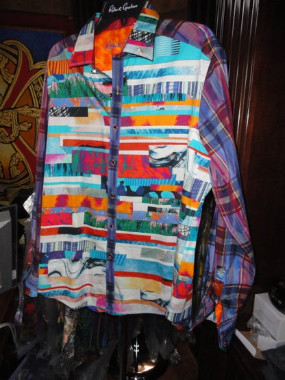 Robert Graham Breaking Lands Large Shirt