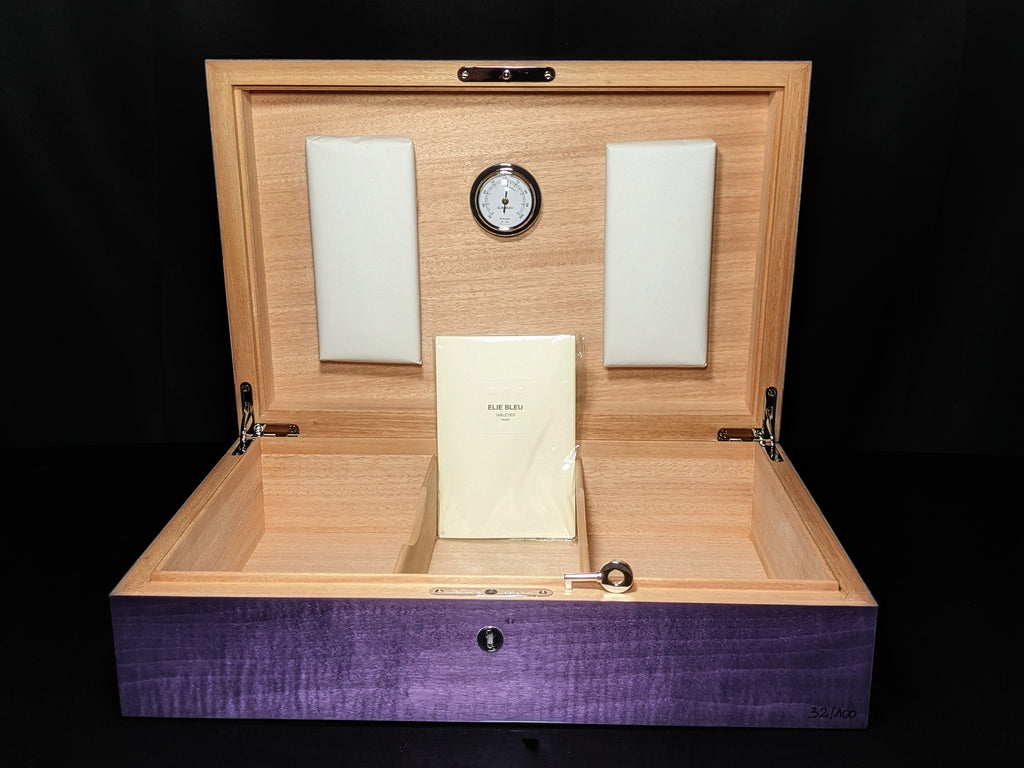 Elie Bleu Rainbow Humidor 110 count  Made in France NIB