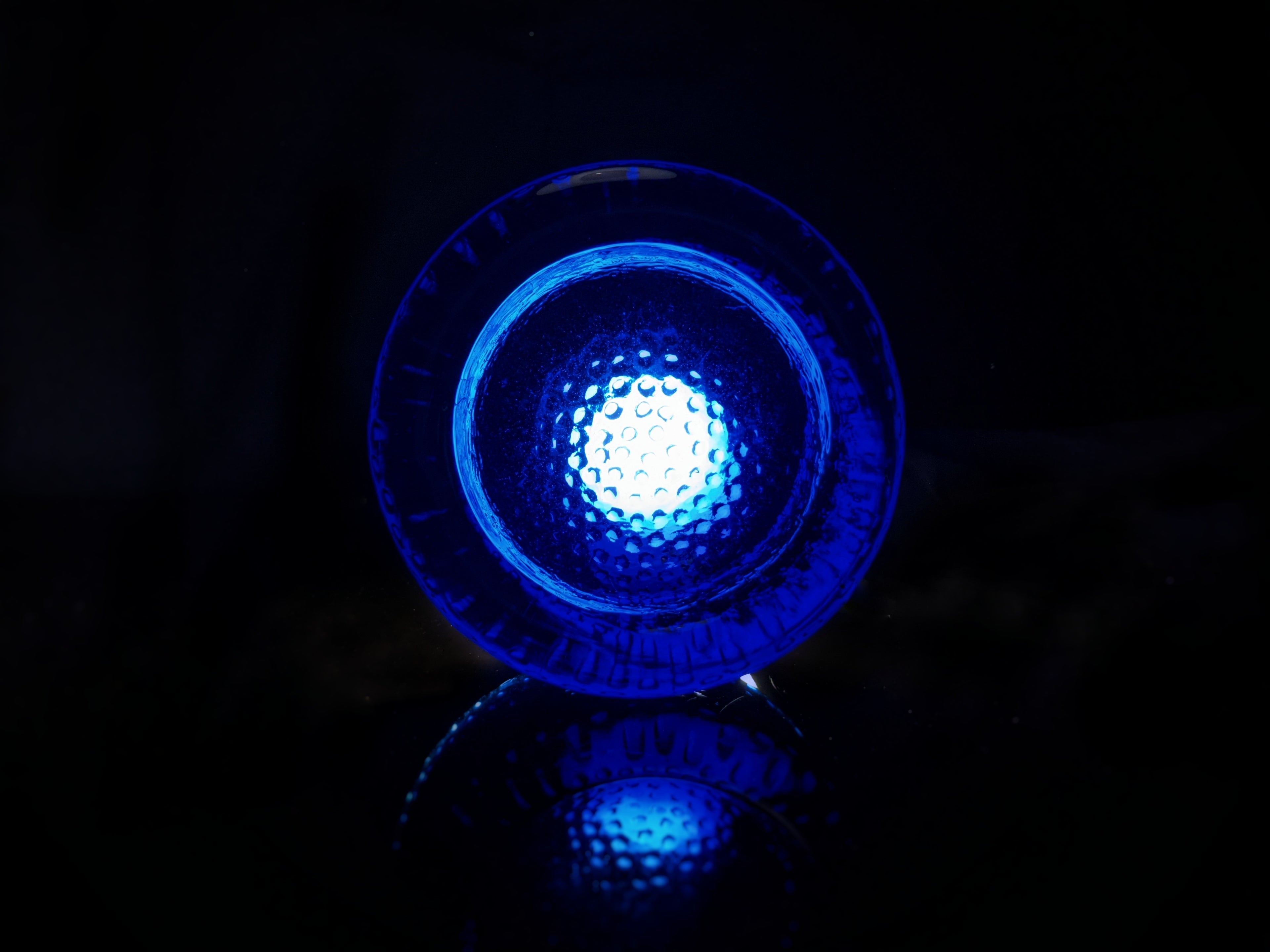 Blue Glass Ashtray