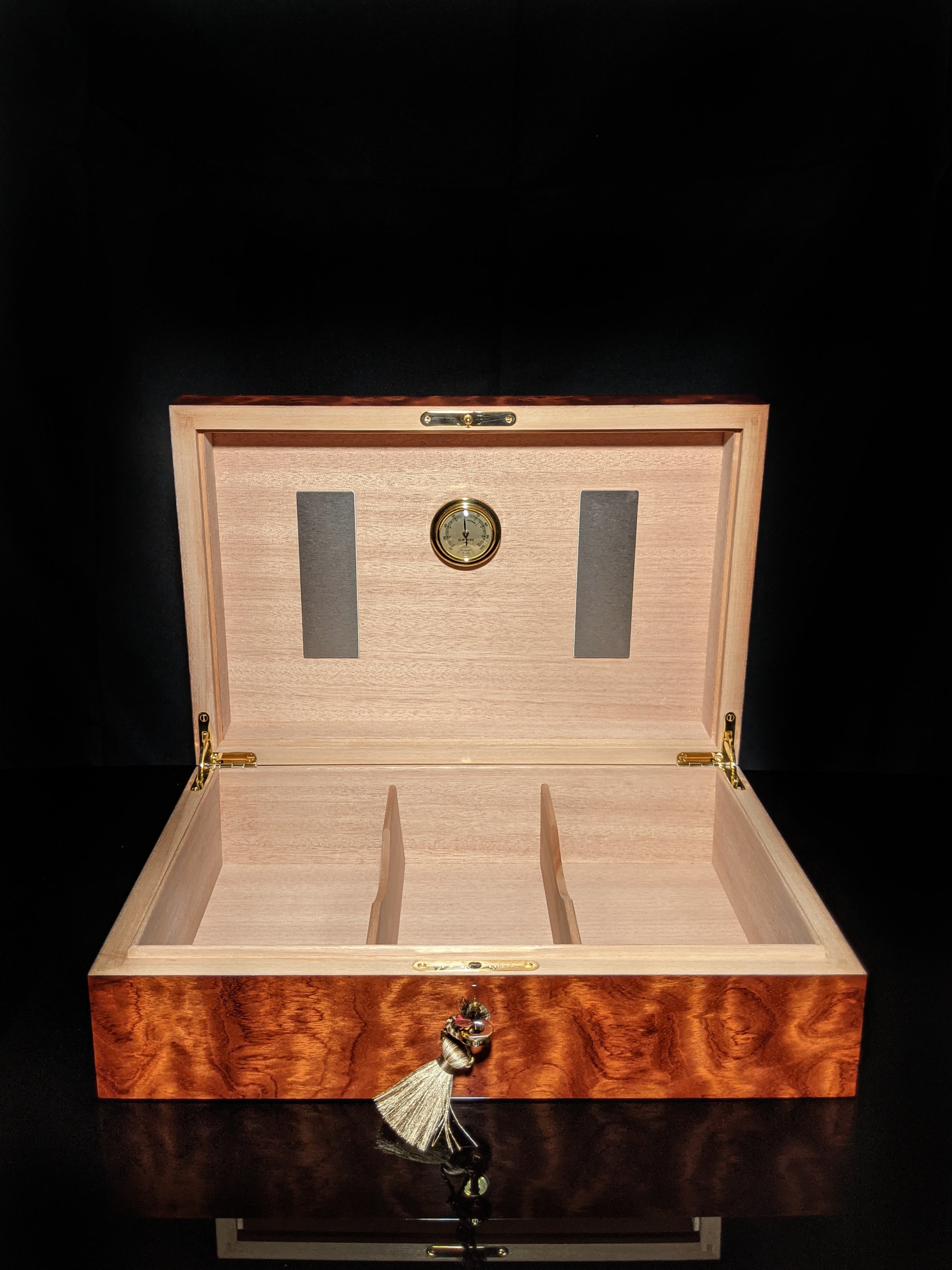Elie Bleu Bubinga Wood Humidor 110 count