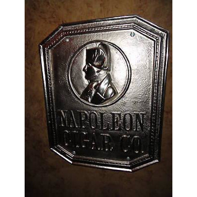 Napoleon  Co. Bronze Sign Nickel Plated