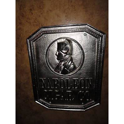 Napoleon  Co. Bronze Sign Nickel Plated