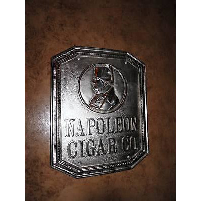 Napoleon  Co. Bronze Sign Nickel Plated