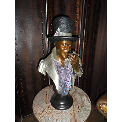 Aly Matthews "ONE PUFF AT A TIME"  Bronze Sculpture