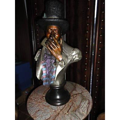 Aly Matthews "One Puff at a Time" Bronze Sculpture