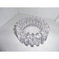 clear glass sprocket cigar ashtray mint condition