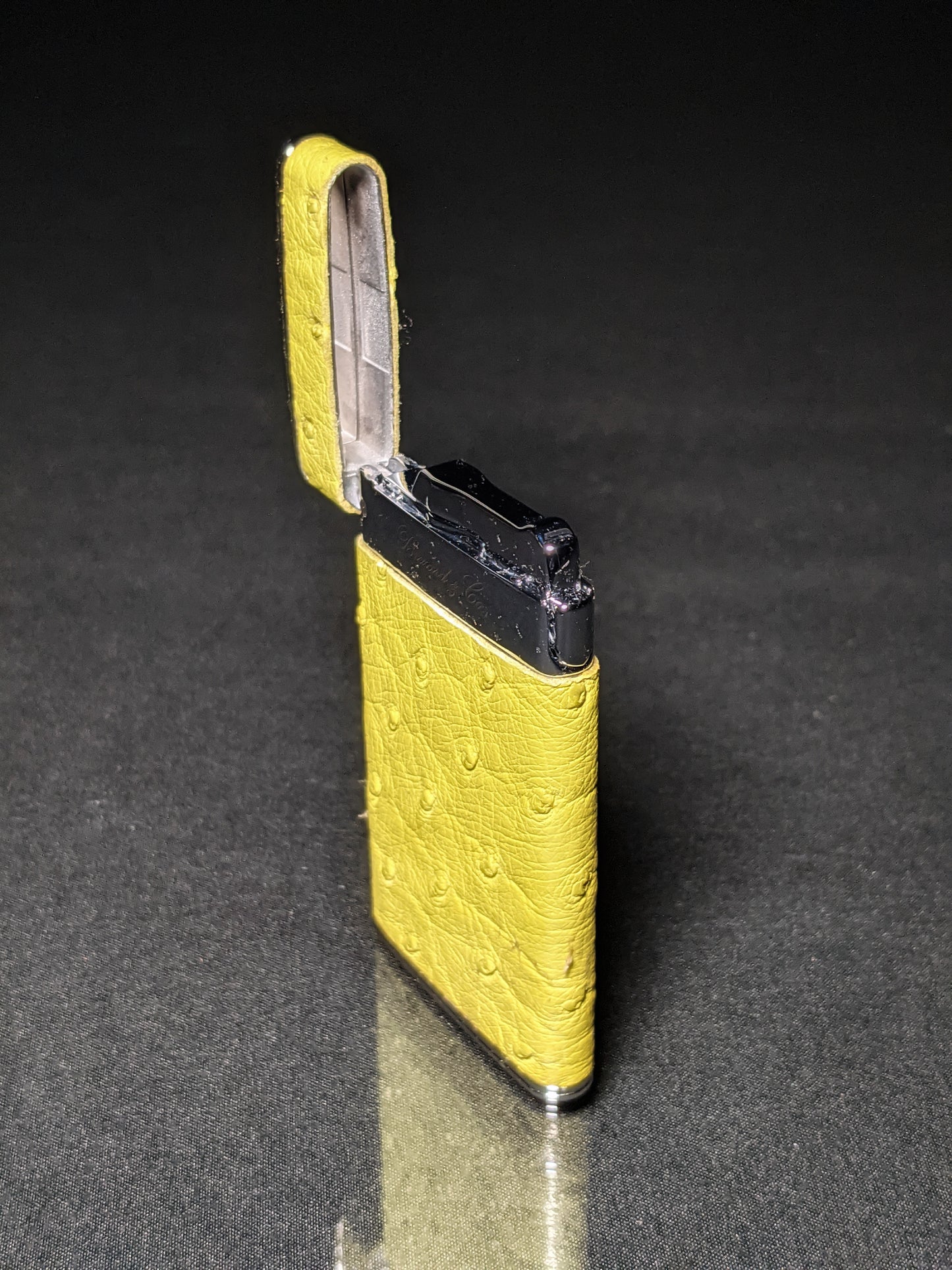 Brizard and Co Ostrich Matcha Sottile Lighter