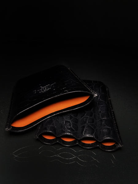 Pheasant by R.D.Gomez made in Spain Black Leather Case