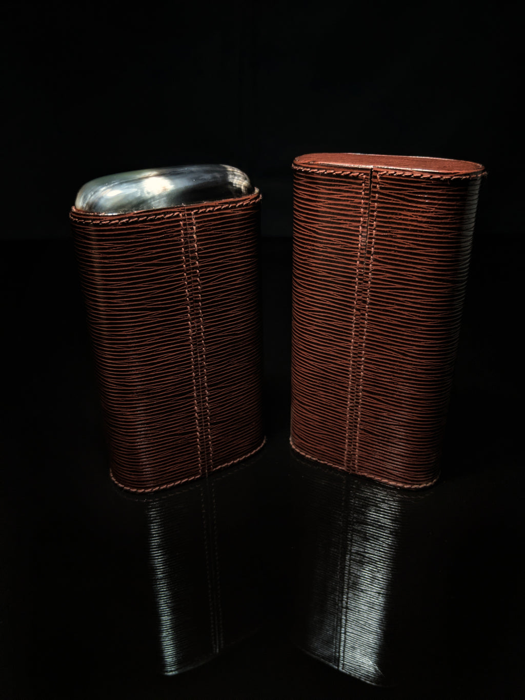 Andre Garcia Dark Brown Horizontal leather case AGHBRH