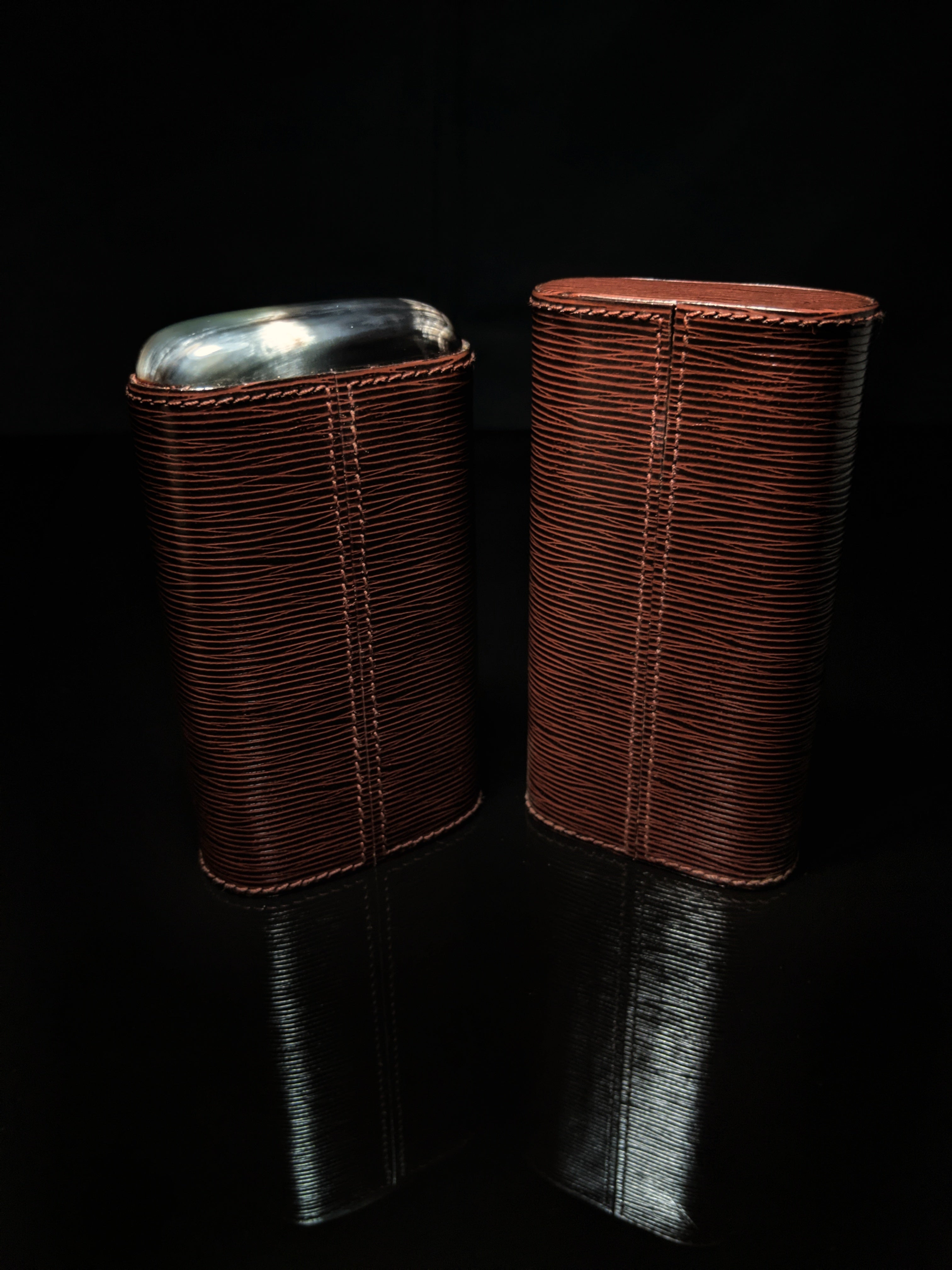 Andre Garcia Dark Brown Horizontal leather case AGHBRH