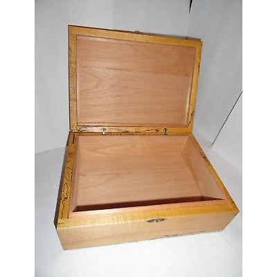 Custom Exotic Wood Humidor 50 count capacity 12" L x 8.75" W x 4.5" H